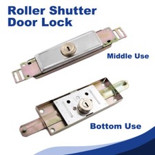 Rolling Shutter Door Keyway Roller Latch Lock Garage Replacement Centre/Bottom