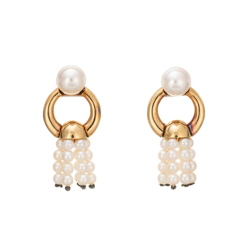 Vintage cartier pearl - cartier, earrings