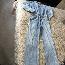 Zara Denim Jumpsuit L