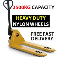 NEW, 2500kg Euro NYLON Pallet Truck 540x1150 Forks Hand Pump /Fully assembled