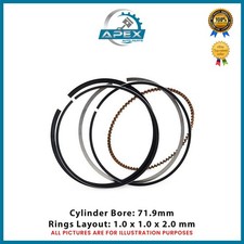 PISTON RING SET FOR FORD FIESTA 1.1 Ti-VCT PETROL ENGINE XYJA XYJC XYJB- NEW!