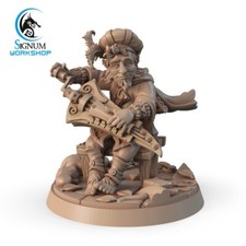 Halfling Bard - Hurdy-Gurdy - Signum Games - Fantasy Dungeons and Dragons