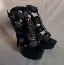 Pleaser Sexy Black Vinyl Vegan