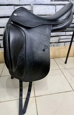 17” MW Jaguar XKC Harry Dabbs Dressage Saddle - Black