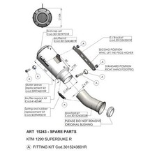 Rear silencer LeoVince Exhaust