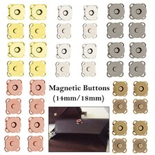 14/18mm Magnetic Snap Clasp Fasteners Buttons for Handbags Leathercraft Bags
