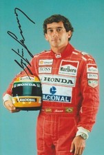 Ayrton Senna Autographed Photo Se102 30X20Cm