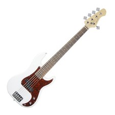 Fairclough - P5-Bass, Vintage White, Poplar Body, Rosewood Fingerboard.         