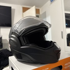 Scorpion Exo Tech Evo Motorcycle Helmet - Size Large- Flip-up  with intercom.