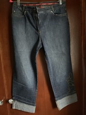 Olsen Size 16 Stretch 3/4 Length Blue Jeans