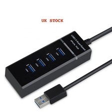 USB 4 PORT HUB 3.0 BLACK HIGH