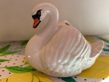 Vintage Ceramic Swan Ornament