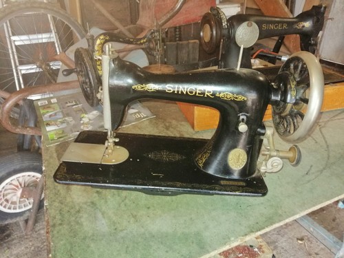 Antique singer sewing - antique, machine