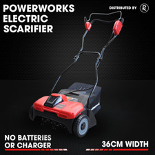 PowerWorks Cordless Scarifier Lawn Rake Dethatcher 40v 2Ah Greenworks Tool Only