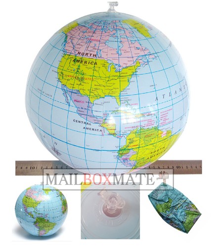 Inflatable globe map ball - inflatable,
