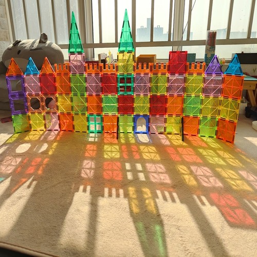 100pcs magnetic tiles building - tiles,