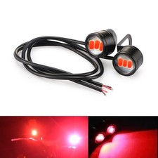 2x Red Motorcycle Lights