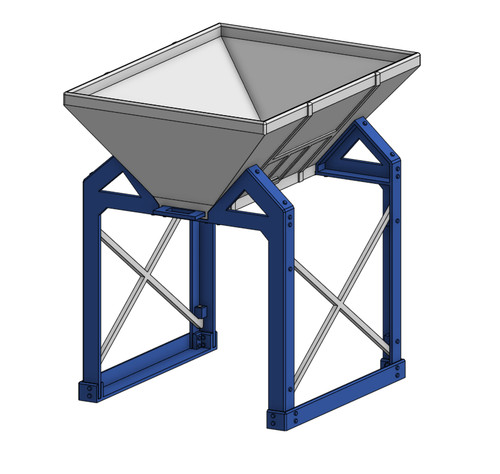 Scale grain bin silo - bin, fill