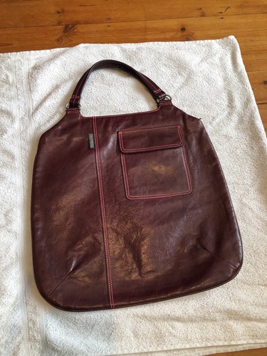 Orla kiely burgundy - burgundy, leather