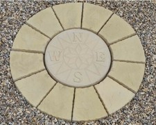 Concrete Compass Patio Paving