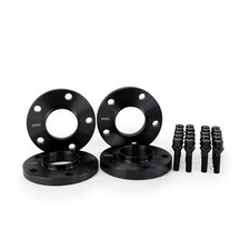 Black Staggered Wheel Spacers 12/15mm & Bolts For BMW 3 Series E46 E92 2 Pairs