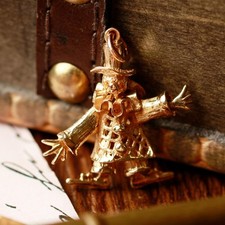 Pre-Owned Vintage 1975 9ct Yellow Gold Clown Charm Pendant 9ct gold For Her