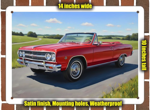 Metal sign 1965 chevrolet - metal,