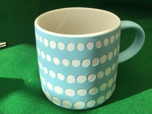 Tesco home sky blue polka - polka, dot