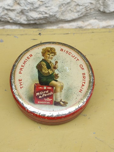 Vintage advertising sample tin - sample,