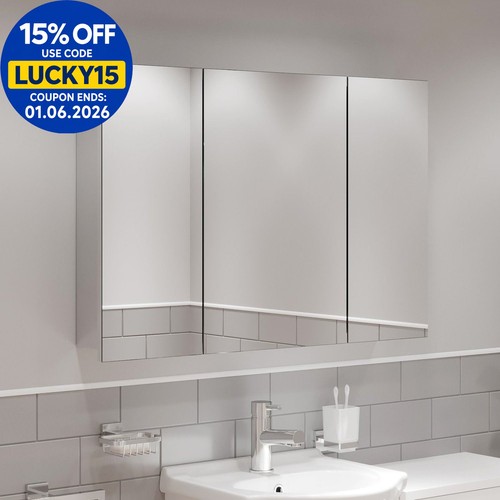 Triple door bathroom mirror - triple,