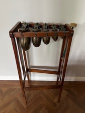Dinner gong on wood stand