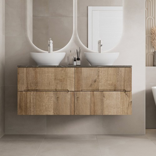 1200mm oak grey marble vanity - 1200mm,