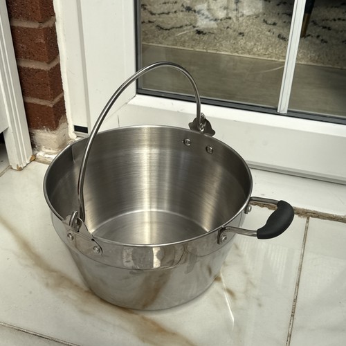 Large aluminium jam pot - large, 8l
