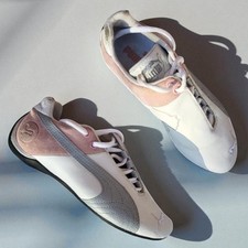 Rare Puma Future Cat Y2K Vintage Trainers White Grey Pink UK 4 / EU 37 / US 5