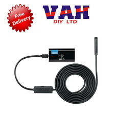 Draper 91648 Compact Rechargeable WIFI Endoscope Waterproof 3.5m Drain Camera
