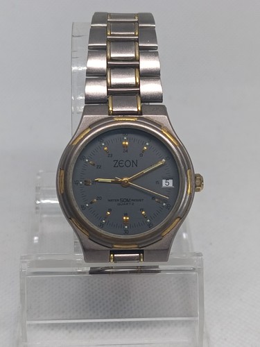 Mens zeon date quartz watch - zeon,
