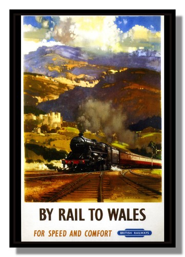 British railway framed repro - railway,