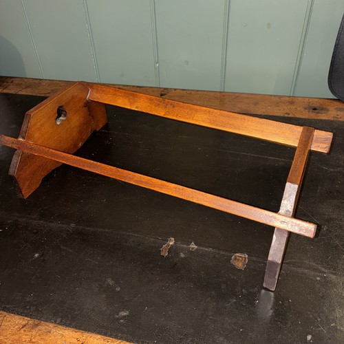 Antique mahogany book trough - mahogany, /
