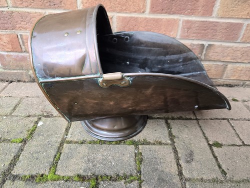 Vintage large copper coal - large,