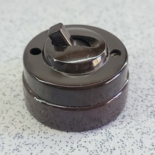 Vintage Tucker Telac Bakelite Round Light Switch Excellent Condition 