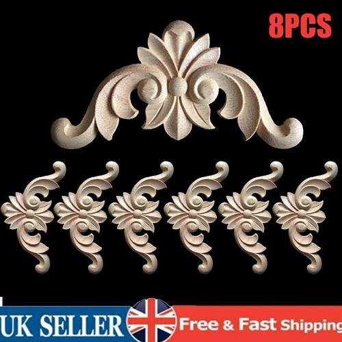8pcs wooden carved corner - carved,