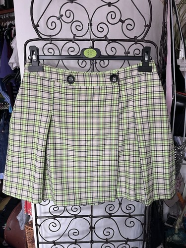 Plaid check tartan mini skirt - mini,