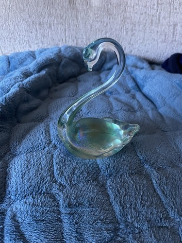 Hand blown heron glass - heron,