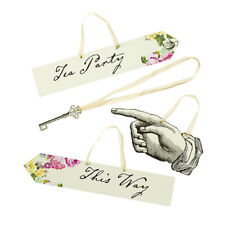 Truly Alice Mad Hatter Tea Party Scene Setter Signs 8 Pack