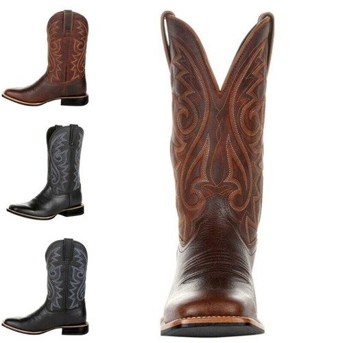 Cowboy boots faux leather - boots,
