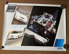 ORIGINAL FORD SIERRA RS COSWORTH MK1 DEALER POSTER SVE PART BROCHURE 500 ENGINE