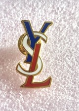 Designer Vintage YSL Logo Yves
