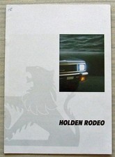 HOLDEN RODEO Sales Brochure
