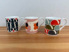 3 x Orla Kiely Bone China