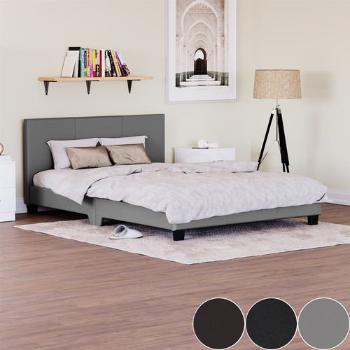 Modern leather bed frame - modern,